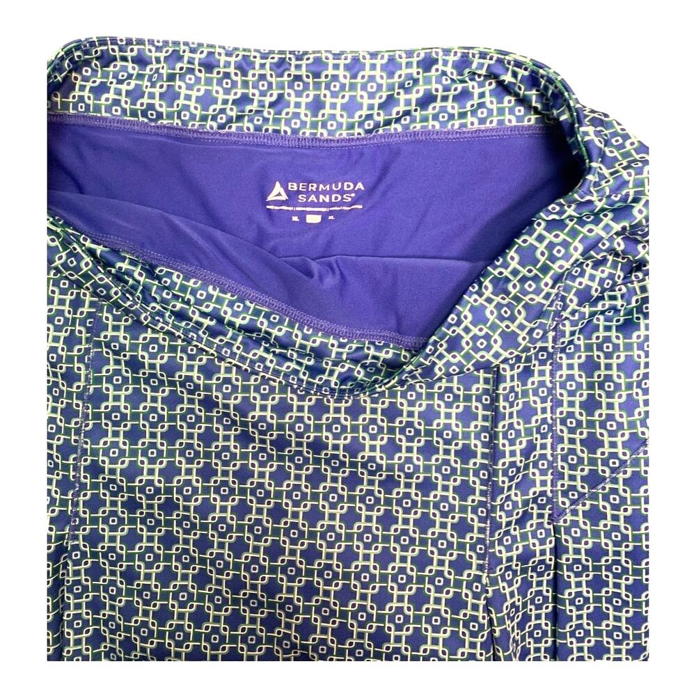 Bermuda Sands Golf Skort Pleated Pull on style Geo Print sz XL Excellent‎ - Picture 5 of 5